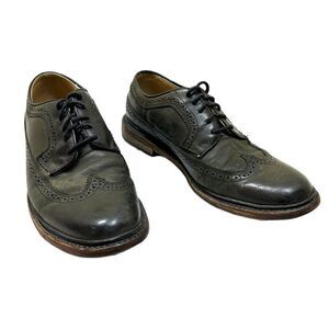 Frye John A. James Wingtip Distressed Black Leather Oxford Dress Shoe Size 8.5 D